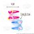Presilhas para Cabelo Pequenas (Tic Tac) com Enfeite Coração Pink Azul 4 unid (2 pares) - Imagem 4