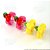 Elásticos para Cabelo Pequeno (Xuxinha/Rabicó) Tipo Meia com Frutas Cereja Pera 4 unid (2 pares) - Imagem 3