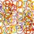 Elásticos para Cabelo Pequeno (Xuxinha/Rabicó) Estilo Espiral Colorido Outono 40 unid - Imagem 2