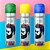 Kit 3 Tintas Spray Temporária Profissional para Colorir Cabelo Verde, Amarelo e Azul Seleção Brasil Copa do Mundo - Imagem 1