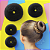 Acessório Rosquinha Donut Para Fazer Coque Bailarina Cabelo 3 Tamanhos P M G Cor Preto 4 unid - Imagem 1