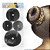 Acessório Rosquinha Donut Para Fazer Coque Bailarina Cabelo 3 Tamanhos P M G Cor Preto 4 unid - Imagem 2