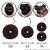 Acessório Rosquinha Donut Para Fazer Coque Bailarina Cabelo 3 Tamanhos P M G Cor Castanho Marrom 4 unid - Imagem 4