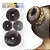 Acessório Rosquinha Donut Para Fazer Coque Bailarina Cabelo 3 Tamanhos P M G Cor Castanho Marrom 4 unid - Imagem 2