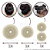 Acessório Rosquinha Donut Para Fazer Coque Bailarina Cabelo 3 Tamanhos P M G Cor Loiro Bege 4 unid - Imagem 4