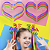 Kit Penteado Cabelo Maluco Infantil 6 Mechas de Cabelo Sintético Coloridas + 10 Hastes Flexíveis de Pelúcia Arco-íris - Imagem 1