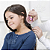 Escova de Cabelo Dinossauro Glitter Fofa Infantil Desembaraçante Almofada Cerdas Ultramacias Rosa - Imagem 4