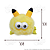 Kit 2 Monstrinhos Bolinha de Pelúcia Pequeno Presilha Cabelo Maluco Bichinho Olhos Grande Fofo Engraçado Pikachu Amarelo - Imagem 7