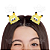 Kit 2 Monstrinhos Bolinha de Pelúcia Pequeno Presilha Cabelo Maluco Bichinho Olhos Grande Fofo Engraçado Pikachu Amarelo - Imagem 2