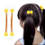 Elásticos de Cabelo Bolinha Candy Prende Fácil Infantil (Xuxinha/Rabicó) Rabo de Cavalo Amarelo Laranja 2 unid (1 par) - Imagem 2