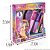 Chapinha de Colorir Cabelo Infantil Penteados Estilosos Brinquedo Pente Presilha Aprovado Anvisa Makebrinq Rosa Claro - Imagem 6