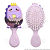 Escova de Cabelo Mini Dinossauro Fofa Infantil Desembaraçante Almofada Cerdas Ultramacias Lilás - Imagem 2