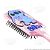 Escova de Cabelo Stitch Fofa Infantil Desembaraçante Almofada Cerdas Ultramacias Aplique Emborrachado 3D Rosa - Imagem 4