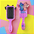 Escova de Cabelo Stitch & Angel Fofa Infantil Desembaraçante Almofada Cerdas Ultramacias Aplique Emborrachado 3D Lilás - Imagem 1