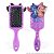 Escova de Cabelo Stitch & Angel Fofa Infantil Desembaraçante Almofada Cerdas Ultramacias Aplique Emborrachado 3D Lilás - Imagem 2