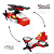 Blocos de Montar e Desmontar Fire Bots (Nº 1) Helicóptero de Resgate 2 em 1 Robô Transformers Block Brinq 49 Peças - Imagem 2