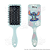 Escova de Cabelo Stitch Fofa Infantil Desembaraçante Almofada Cerdas Ultramacias Aplique Emborrachado 3D Azul Claro - Imagem 2