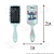Escova de Cabelo Stitch Fofa Infantil Desembaraçante Almofada Cerdas Ultramacias Aplique Emborrachado 3D Azul Claro - Imagem 5