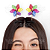 Catavento Colorido Cabelo Maluco Presilha Bico de Pato Gira de Verdade Menino Menina Acessório Infantil 1 unid Sortida - Imagem 2