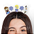 Presilhas Cabelo Maluco Frozen Aplique Emborrachado Bico de Pato Menina Menino Infantil 5 Unid - Imagem 2