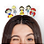 Presilhas Cabelo Maluco Princesas Aplique Emborrachado Bico de Pato Menina Menino Infantil 5 Unid - Imagem 2