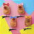Presilhas Cabelo Maluco Capivara com Laço Bico de Pato Menina Acessório Infantil Divertido Criativo Fácil 4 unid Sortido - Imagem 1