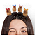 Presilhas Cabelo Maluco Capivara com Laço Bico de Pato Menina Acessório Infantil Divertido Criativo Fácil 4 unid Sortido - Imagem 2