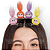 Monstrinho Bolinha Cabeluda Trolls Presilha Cabelo Maluco Olhos e Boca Grandes Fofo Engraçado Pequeno Várias Cores - Imagem 3