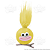 Monstrinho Bolinha Cabeluda Trolls Presilha Cabelo Maluco Olhos e Boca Grandes Fofo Engraçado Pequeno Várias Cores - Imagem 6