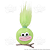 Monstrinho Bolinha Cabeluda Trolls Presilha Cabelo Maluco Olhos e Boca Grandes Fofo Engraçado Pequeno Várias Cores - Imagem 13