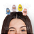 Presilhas Cabelo Maluco Labubu Bico de Pato Menina Menino Acessório Infantil Divertido Criativo Fácil 4 Unid - Imagem 2