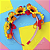 Arco Tiara Infantil Girassol Fitas Coloridas Fofo Delicado Festa Junina Cor Rosa 1 unid - Imagem 1