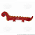 Cabelo Maluco Infantil Dinossauro Vermelho de EVA Fantasia Festa Escola Criativa Engraçada 1 unid - Imagem 2