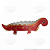 Cabelo Maluco Infantil Dinossauro Vermelho de EVA Fantasia Festa Escola Criativa Engraçada 1 unid - Imagem 3