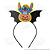 Arco Tiara Infantil Stitch Abóbora com Asas de Morcego Preto em EVA com Glitter Halloween Confortável 1 Unid - Imagem 3