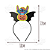 Arco Tiara Infantil Stitch Abóbora com Asas de Morcego Preto em EVA com Glitter Halloween Confortável 1 Unid - Imagem 4