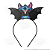 Arco Tiara Infantil Stitch Vampiro com Asas de Morcego Preto em EVA com Glitter Halloween Confortável 1 Unid - Imagem 3