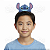 Arco Tiara Infantil Stitch em EVA Cabelo Maluco Festa Fantasia Aniversário Unissex Confortável Azul 1 Unid - Imagem 3