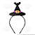 Arco Tiara Infantil Chapéu de Bruxa em EVA com Glitter Halloween Confortável Preto 1 Unid - Imagem 3