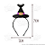Arco Tiara Infantil Chapéu de Bruxa em EVA com Glitter Halloween Confortável Preto 1 Unid - Imagem 4