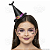 Arco Tiara Infantil Chapéu de Bruxa 3D em EVA com Glitter Halloween Confortável Preto 1 Unid - Imagem 2