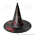 Chapéu de Bruxa Halloween Infantil Adulto Detalhes Vermelho Brilhoso Fofo Assustador Confortável Preto 1 Unid - Imagem 3