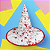 Chapéu de Bruxa Halloween Infantil Adulto Detalhes Vermelho Brilhoso Fofo Assustador Confortável Branco 1 Unid - Imagem 1