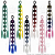 Aplique Bubble Tranças Braids Mecha Cabelo Sintético Infantil Colorido Carnaval Fantasia Maluco 1 Unid - Imagem 2