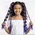 Aplique Bubble Tranças Braids Mecha Cabelo Sintético Infantil Colorido Carnaval Fantasia Maluco 1 Unid - Imagem 4