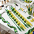 Kit 2 Apliques Bubble Tranças Braids Mecha Cabelo Sintético Infantil Verde Amarelo Copa do Mundo Brasil - Imagem 3