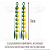 Kit 2 Apliques Bubble Tranças Braids Mecha Cabelo Sintético Infantil Verde Amarelo Copa do Mundo Brasil - Imagem 5