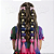 Presilhas de Cabelo Pipocas Fake com Anel Metálico Infantil Festa Junina Acessórios Aplique 10 unid - Imagem 3