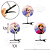 Presilhas Cabelo Maluco Frozen Disney Elsa Anna Olaf Aplique EVA Bico de Pato Menina Menino Infantil 3 Unid - Imagem 5