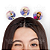 Presilhas Cabelo Maluco Frozen Disney Elsa Anna Olaf Aplique EVA Bico de Pato Menina Menino Infantil 3 Unid - Imagem 2